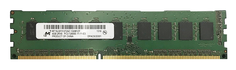4GB 2RX8 PC3-12800E DDR3 ECC RAM