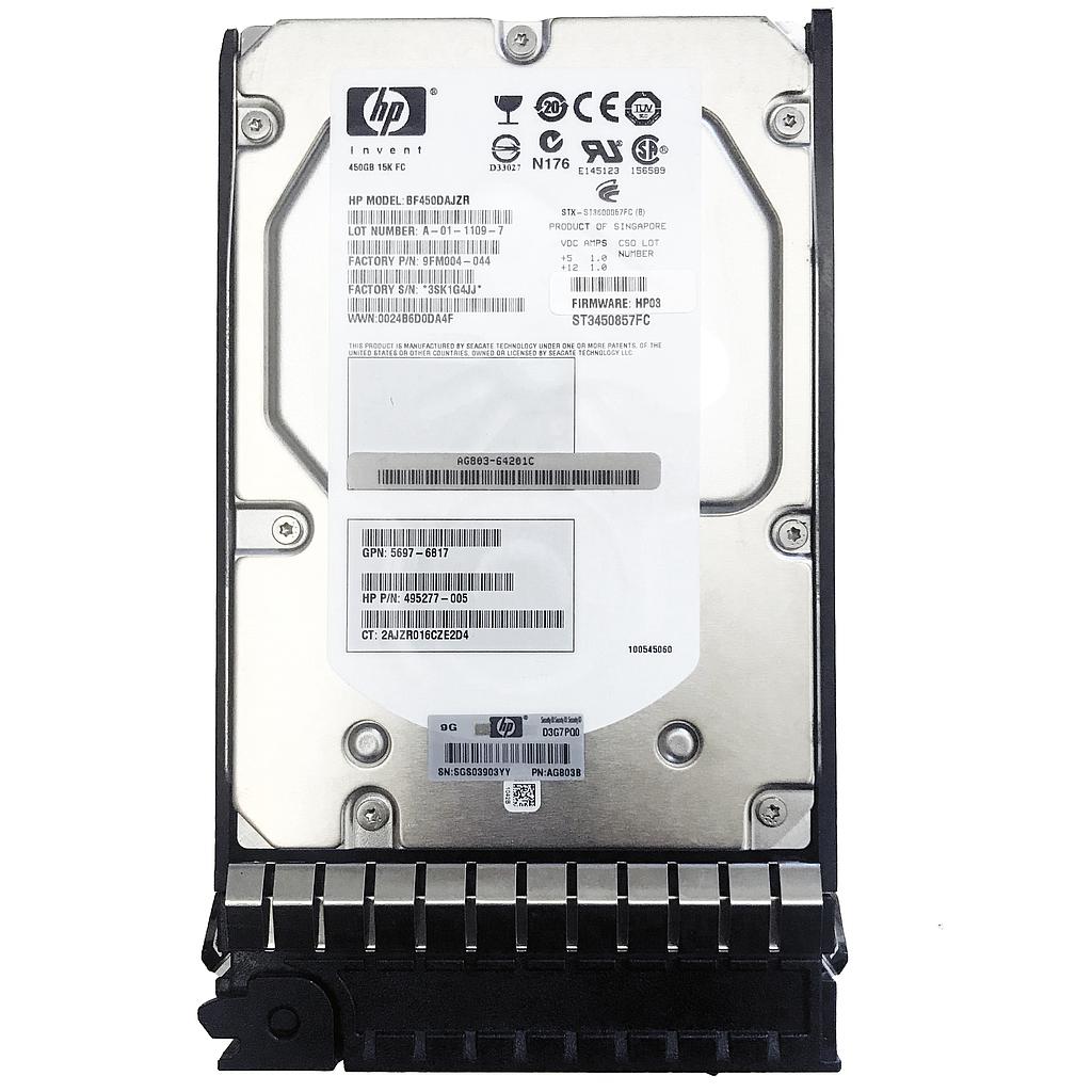 HP 450GB 15k RPM 4Gb DP FC 3.5" HDD