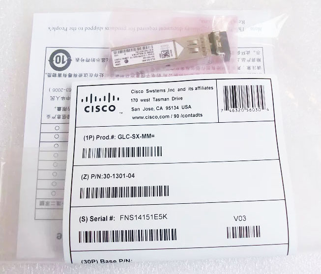 Cisco1000BASE-SX SFP Transceiver Module