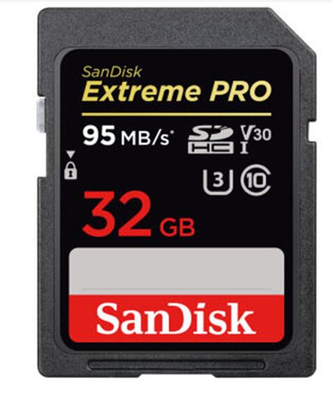 Sandisk Extreme Pro 32GB SDHC UHS-I 95MB/S V30 U3 Class 10 4k Memory Card SD Card