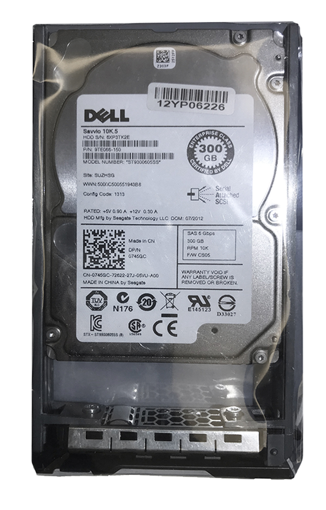 Dell 300GB 10k RPM 6Gb SAS 2.5" SFF HDD
