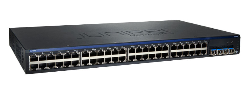 瞻博Juniper EX2200-48T-4G 48口全千兆 4SFP光口 三层网管交换机