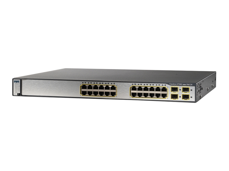CISCO WS-C3750G-24PS-S 24 Ethernet PoE Catalyst Switch 