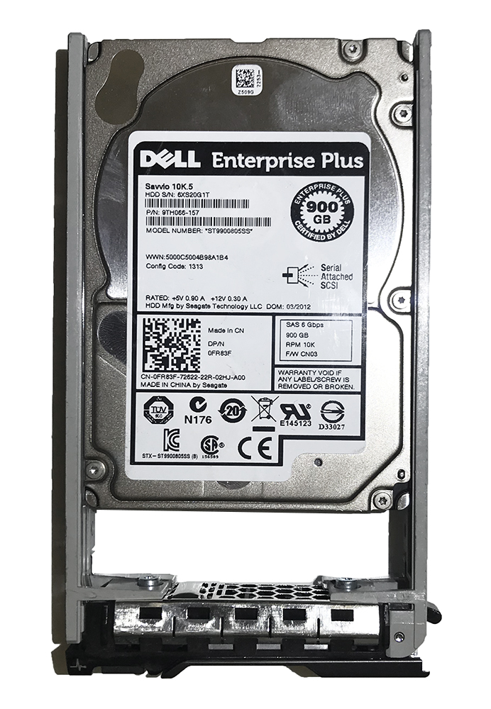 Dell 900GB 10k RPM 6Gbps SAS SFF 2.5" HDD