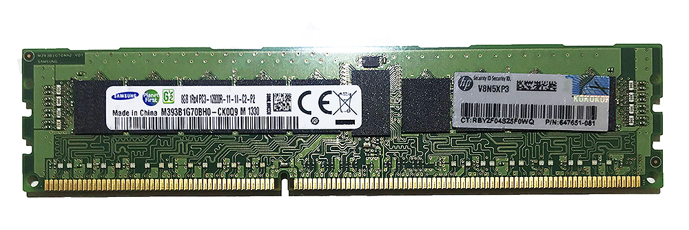 HP 8GB 1Rx4 PC3-12800R (DDR3-1600) 