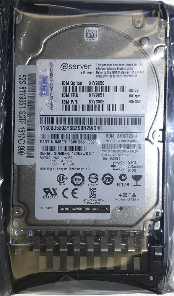 IBM 900GB 10K SAS 2.5'' HDD