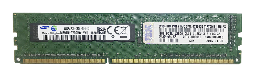 IBM 8GB DDR3 1RX8 1600MHZ PC3-12800 ECC RAM 