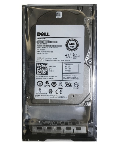 [0V1TX2/7T0DW/R72NV/96G91/07YX58] Dell 600GB 10k RPM 6Gbps SAS 2.5" SFF HDD