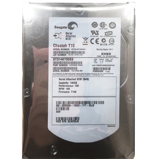 [ST3146755SS/JP620/WR711/DR238/0GP879] 戴尔/希捷硬盘 Dell/Seagate 2900/2950 146G 3.5" SAS HDD