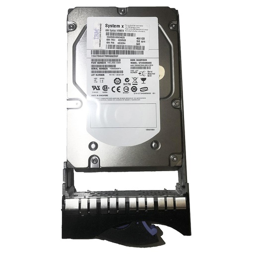 [46M7030/42D0520/42D0519/42C0264/ST3450856SS] IBM 450GB 15k RPM SAS 3.5" HDD for xSeries & DS Storage