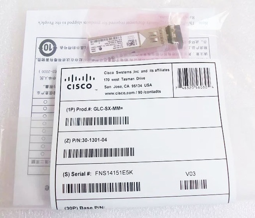 [GLC-SX-MM] Cisco1000BASE-SX SFP Transceiver Module