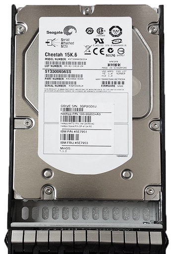 [X410A-R5/45E7953/45E7951] NetApp 300GB 15k RPM SAS 3.5" HDD for DS424x