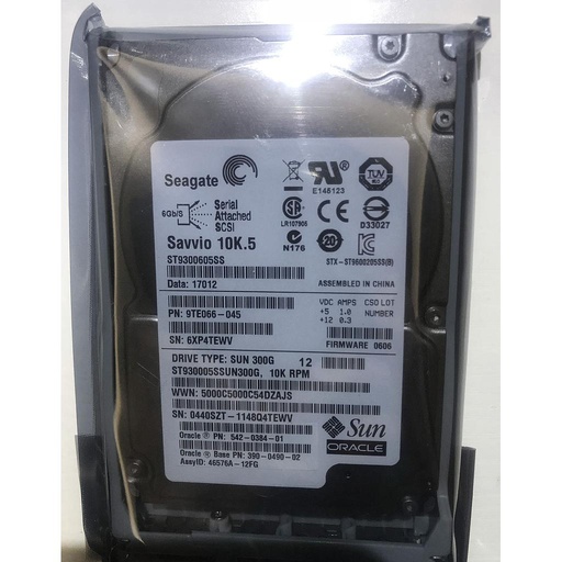 [542-0388/390-0487/390-0490/ST9300605SS] Sun SAS2 300GB 10k rpm 6bps HDD