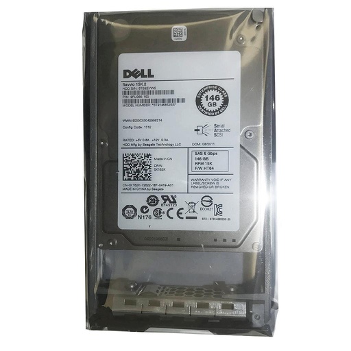 [0X162K/ST9146852SS] Dell 146GB 15k RPM 6G SAS 2.5" SFF HDD