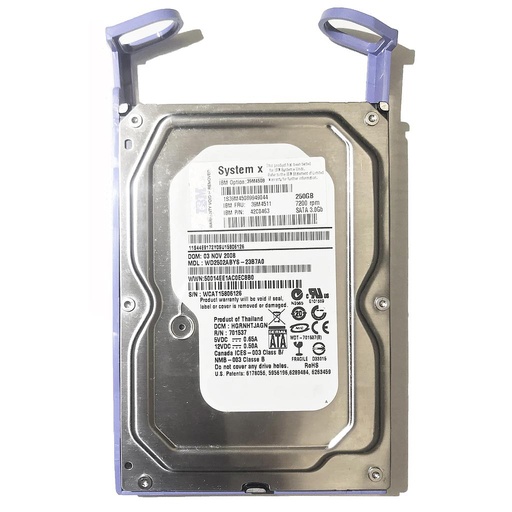 [39M4511/42C0463/39M4508] IBM 250GB Simple Swap 7.2K SATA HDD