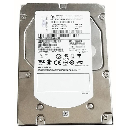 [39R7350/26K5842/40X1044] IBM硬盘 IBM 146GB 15K SAS 3.5” HDD