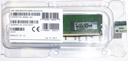 [835955-B21/840756-091/868846-001/879507-B21/879527-091/P06773-001] Micron 16GB 2Rx8 PC4-2666V DDR4 