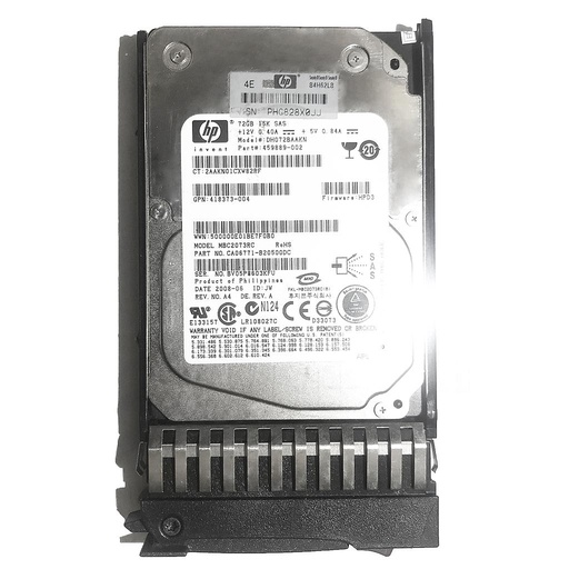 [459889-002/418373-004/432327-001] HP 72GB 15K 2.5” SAS HDD