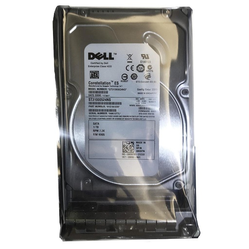 [ST31000524NS/08CGTN/02T51W] Dell 1TB 7.2K RPM SATA 6Gbps 3.5" Cabled Hard Drive