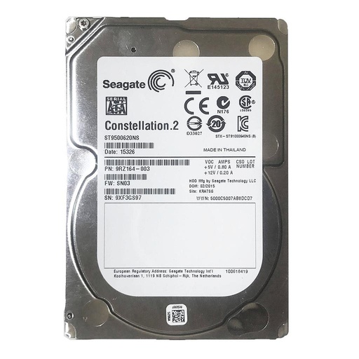 [ST9500620NS] Seagate  500GB SATA 6Gb/s 7200rpm 64MB 2.5" HDD