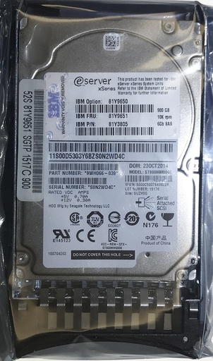 [81Y9651/81Y3805/81Y9650] IBM 900GB 10K SAS 2.5'' HDD