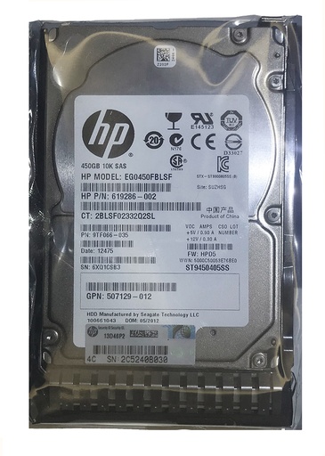[653956-001/652572-B21/619286-002/507129-012/ST9450405SS] HP 450GB 10K SAS 2.5" HDD