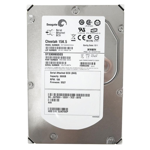 [WR712/GP880/HT953/ST3300655SS] Dell 300GB 15K SAS 3.5" HDD